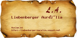 Liebenberger Aurélia névjegykártya